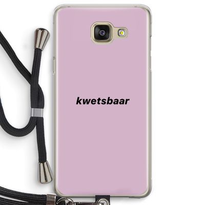 kwetsbaar: Samsung Galaxy A5 (2016) Transparant Hoesje met koord