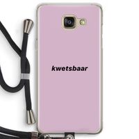 kwetsbaar: Samsung Galaxy A5 (2016) Transparant Hoesje met koord