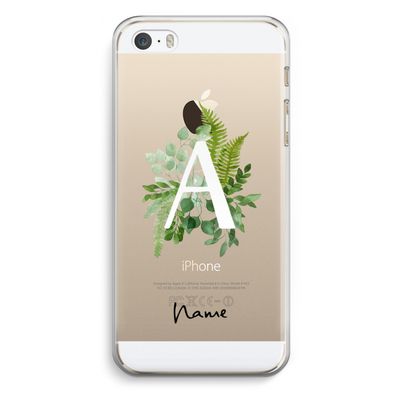 Green Brush: iPhone 5 / 5S / SE Transparant Hoesje