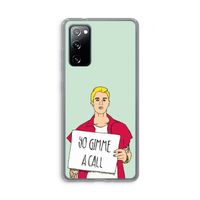 Gimme a call: Samsung Galaxy S20 FE / S20 FE 5G Transparant Hoesje Gimme a call: Samsung Galaxy S20 FE / S20 FE 5G Transparant Hoesje