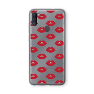 Lips: Samsung Galaxy A11 Transparant Hoesje