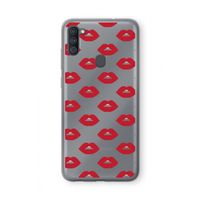 Lips: Samsung Galaxy A11 Transparant Hoesje