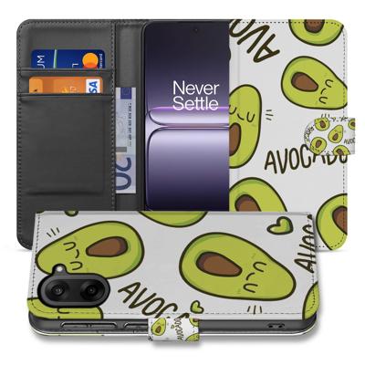 Avocado Singing Hoesje Voor OnePlus Nord CE 5 Met 3 Pasjes | Book Case & Portemonnee Hoesje