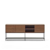 Kave Home Dressoir Vedrana Walnoot, 195cm - Bruin