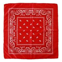 Carnaval verkleed boeren zakdoek - 3x - rood - 53 x 53 cm - themafeest - boerenlente feest