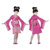Kostuums voor Kinderen Geisha Fuchsiaroze (3 Pcs) Maat 7-9 Jaar