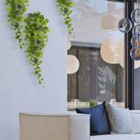 Hedera kunst hangplant 80cm - groen
