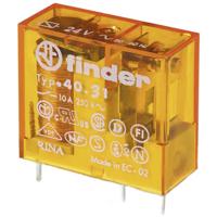 Finder 40.31.8.024.0000 Printrelais 24 V/DC 12 A 1x wisselcontact 50 stuk(s) Tray