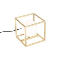 QAZQA Design tafellamp goud met wit glas - Aniek QAZQA Design tafellamp goud met wit glas - Aniek