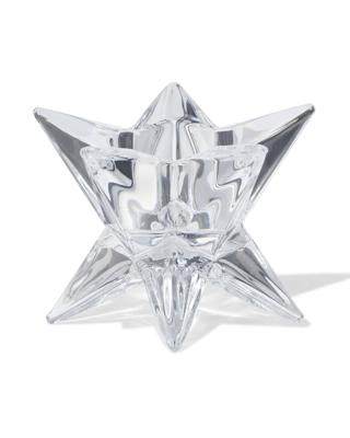 HEMA Kandelaar 10x6.7x10cm Glas Ster