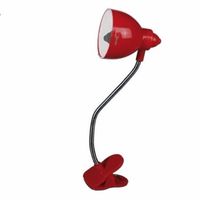 LED boek leeslampje met klem rood   -