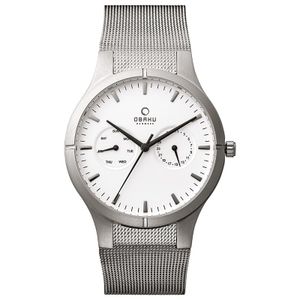 Horlogeband Obaku V100GCIMC Mesh/Milanees Staal 12mm