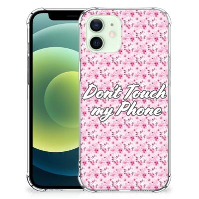 iPhone 12 Mini Anti Shock Case Flowers Pink DTMP iPhone 12 Mini Anti Shock Case Flowers Pink DTMP