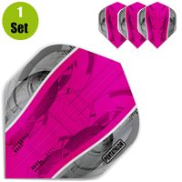 Pentathlon Silver Edge Dartflights - Roze - thumbnail