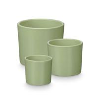 Pottenset Ibergarden Munt Klei Ø 14 cm Ø 22 cm Ø 17 cm 3 Onderdelen