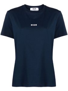 MSGM t-shirt à logo imprimé - Bleu