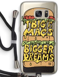 Big Macs Bigger Dreams: Samsung Galaxy S7 Transparant Hoesje met koord