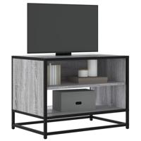 Tv-meubel 61x40x46 cm bewerkt hout metaal grijs sonoma eiken