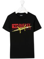 Diesel Kids t-shirt à logo imprimé - Noir - thumbnail