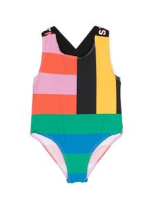 Stella McCartney Kids maillot de bain à logo imprimé - Orange