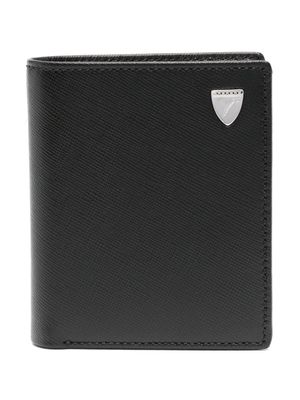 Aspinal Of London portefeuille pliant Saffiano - Noir