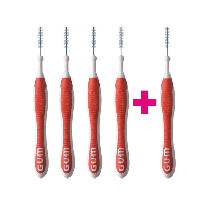 GUM Trav-Ler 0.8 mm rood - 4+1 Gratis