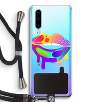 Lip Palette: Huawei P30 Transparant Hoesje met koord
