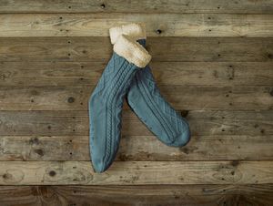 De Witte Lietaer De Witte Lietaer Yamuna Home Socks 35-40 petrol