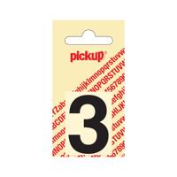 Deco cijfer 3 helvetica zwart 40 mm Pickup - Pickup