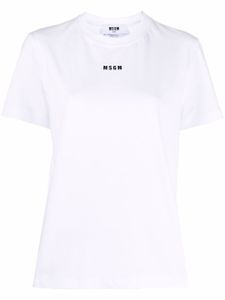 MSGM t-shirt à logo imprimé - Blanc