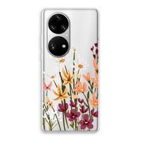 Painted wildflowers: Huawei P50 Pro Transparant Hoesje