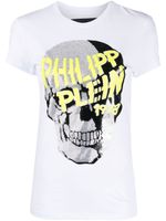 Philipp Plein t-shirt à col v - Blanc - thumbnail