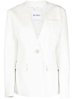 The Attico blazer à simple boutonnage - Blanc