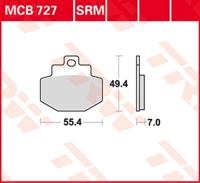 TRW Remblokken, en remschoenen voor de moto, MCB727SRM Sinter maxi scooter