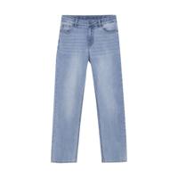 2650 Wide Loose Used Denim Light Denim Blue