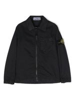 Stone Island Junior veste en jean à patch logo - Bleu - thumbnail