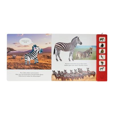 Mondikaarten Luisteren naar wilde dieren geluidenboek