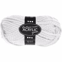 Hobby bolletje wol - acryl - wit - 35 mtr - garen - maxi bolletje - breien/haken