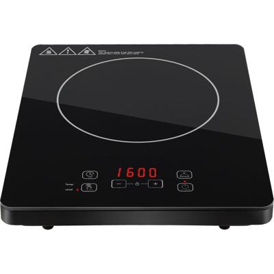 Inductie Kookplaat - Aigi Firany - 2000 Watt - Touch Control - LED Display - Zwart