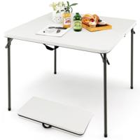 Opvouwbare Tafel Voor Camping Draagbare Picknick-campingtafel met Handvat Lichte Eettafel voor Buiten Wit