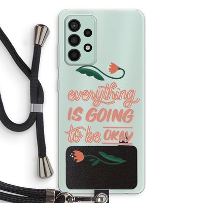 Optimistic flower girl: Samsung Galaxy A52s 5G Transparant Hoesje met koord