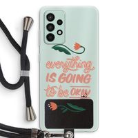 Optimistic flower girl: Samsung Galaxy A52s 5G Transparant Hoesje met koord