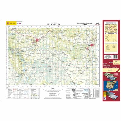 Topografische kaart 788 MT50 El Bonillo | CNIG - Instituto Geográfico Nacional1