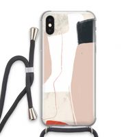 Lava: iPhone XS Transparant Hoesje met koord