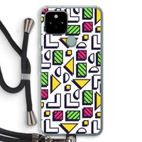8-bit N°4: Pixel 5 Transparant Hoesje met koord