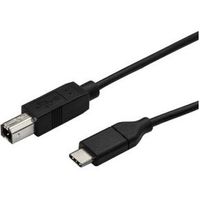 StarTech.com USB2CB50CM USB-kabel 0,5 m USB 2.0 USB C USB B Zwart - thumbnail