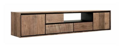 DTP Home Hangend TV-meubel 'Metropole' Teakhout, 195cm