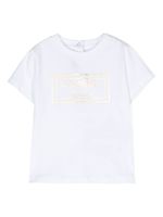 Balmain Kids t-shirt en coton à logo imprimé - Blanc