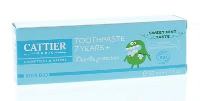 Cattier Tandpasta munt vanaf 7 jaar (50 ml)