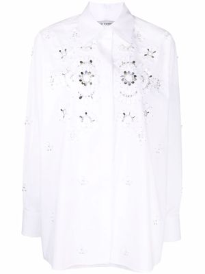 Valentino Garavani chemise à découpes - Blanc